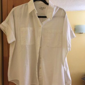 Madewell white courier shirt NWT
